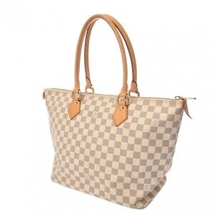 Louis Vuitton Damier Handbag Saleya White Tote Canvas Bag